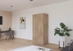 rauch Kleiderschrank »Schrank Garderobe Garderobenschrank Putzschrank Wäscheschrank BERGHEIM« Breite/Höhe/Tiefe: 91/197/54 cm,viel Stauraum, abschließbar mit insgesamt 4 Schlüsseln MADE IN GERMANY