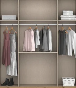 rauch Kleiderschrank »Schrank Drehtürenschrank Ankleide Garderobe Schlafzimmer WEINGARTEN« Breiten: 181/225/270 cm, Höhe 210 cm,mit Spiegel, oberste Schublade mit Einteilung MADE IN GERMANY