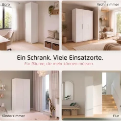 rauch Kleiderschrank »Schrank Möbel Schlafzimmer Garderobe Kinderzimmer WELTNEUHEIT TYNDA« PATENTIERTES SCHNELLMONTAGESYSTEM, Soft-Close-Funktion MADE IN GERMANY
