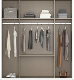 rauch Kleiderschrank »Schrank Drehtürenschrank Ankleide Garderobe Schlafzimmer MOSBACH« Breiten: 181/226/271 cm, Höhe 210 cm,mit Spiegel und farblich abgesetzten Schubladen MADE IN GERMANY