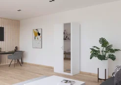 rauch Kleiderschrank »Schrank Garderobe Garderobenschrank Putzschrank Wäscheschrank BERGHEIM« Breite/Höhe/Tiefe: 91/197/54 cm,mit viel Stauraum, rechte Tür abschließbar 2 Schlüssel MADE IN GERMANY