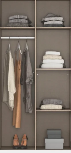 rauch Kleiderschrank »Schrank Garderobe Garderobenschrank Putzschrank Wäscheschrank BERGHEIM« Breite/Höhe/Tiefe: 91/197/54 cm,mit viel Stauraum, rechte Tür abschließbar 2 Schlüssel MADE IN GERMANY