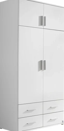 rauch Kleiderschrank »Schrank Drehtürenschrank Ankleide Garderobe Schlafzimmerschrank KEMI« Breiten: 90/135/180 cm, Höhe 194 cm,mit Schrankaufsatz und Schubladen, extra viel Stauraum MADE IN GERMANY