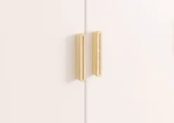 rauch Kleiderschrank »Skandi Kinderzimmer Schlafzimmerschrank FALUN« Breite 92/137/182, Höhe 203 cm,im modernen Skandi-Look, Füße/Griffe Eiche massiv MADE IN GERMANY