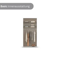 rauch Kleiderschrank »VOYAGER Garderobe WäscheschrankSchlafzimmer« in 3 verschiedenen Ausstattungen BASIC/CLASSIC/PREMIUM,mit 2 modernen Griffvarianten, viel Stauraum MADE IN GERMANY