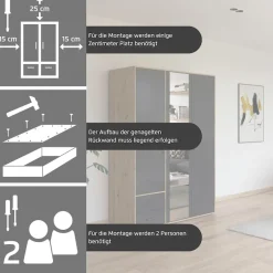 rauch Kleiderschrank »VOYAGER Garderobe WäscheschrankSchlafzimmer« in 3 verschiedenen Ausstattungen BASIC/CLASSIC/PREMIUM,mit 2 modernen Griffvarianten, viel Stauraum MADE IN GERMANY