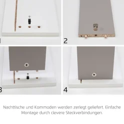 rauch Kombikommode »Barea« Breite 120 cm, Höhe 92 cm,3 Türen, 3 geräumige Schubladen, Böden verstellbar MADE IN GERMANY