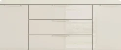 rauch Kombikommode »Kommode Türkommode Sideboard Kombikommode FLIPP mit Glasfront« Breite 160 cm mit 2 Einlegeböden,2-türig, 3 Schubladen, Soft-Close-Funktion, Oberboden und Front Glas