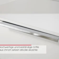 rauch Kombikommode »Kommode Türkommode Sideboard Kombikommode FLIPP mit Glasfront« Breite 120 cm mit 2 Einlegeböden,1-türig, 5 Schubladen, Soft-Close-Funktion, Oberboden und Front Glas