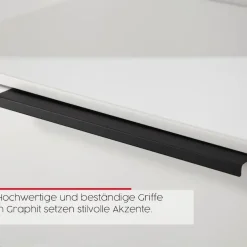 rauch Kombikommode »Kommode Türkommode Sideboard Kombikommode FLIPP mit Glasfront« Breite 200 cm mit 4 Einlegeböden,3-türig mit 5 Schubladen und Soft-Close-Funktion sowie Glasfront