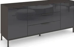 rauch Kombikommode »Kommode Türkommode Sideboard Kombikommode FLIPP mit Glasfront« Breite 160 cm mit 2 Einlegeböden,2-türig mit 3 Schubladen und Soft-Close-Funktion sowie Glasfront