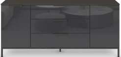 rauch Kombikommode »Kommode Türkommode Sideboard Kombikommode FLIPP mit Glasfront« Breite 160 cm mit 2 Einlegeböden,2-türig mit 3 Schubladen und Soft-Close-Funktion sowie Glasfront