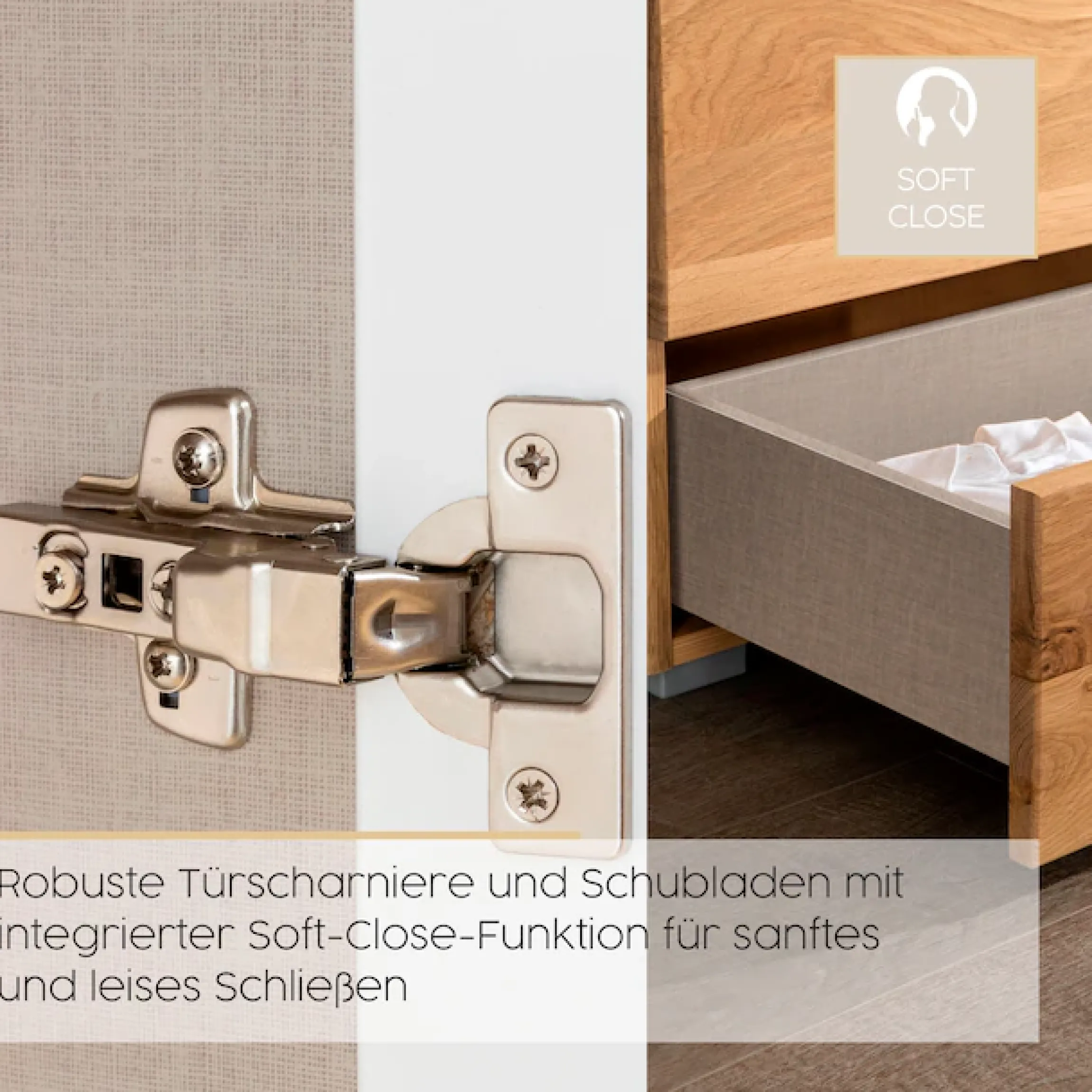 rauch Kombikommode »Sideboard Schubkommode Kommode MONTCLAR Front Dekor/Hochglanz/Glas« Breite 160 / Höhe 81 cm, 2 Einlegeböden, inkl. Soft-Close-Funktion,2-türig, 4 geräumige Schubladen, viele Griffvarianten MADE IN GERMANY