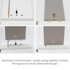 rauch Kombikommode »Sideboard Kommode Schubladenkommode Türenkommode BOSTON-EXTRA« B/H/T: 120/81/42 cm,mit 6 geräumigen Schubladen, Einlegeböden verstellbar MADE IN GERMANY