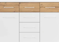 rauch Kombikommode »Sideboard Kommode Schubladenkommode Türenkommode BOSTON-EXTRA« B/H/T: 120/81/42 cm,mit 6 geräumigen Schubladen, Einlegeböden verstellbar MADE IN GERMANY