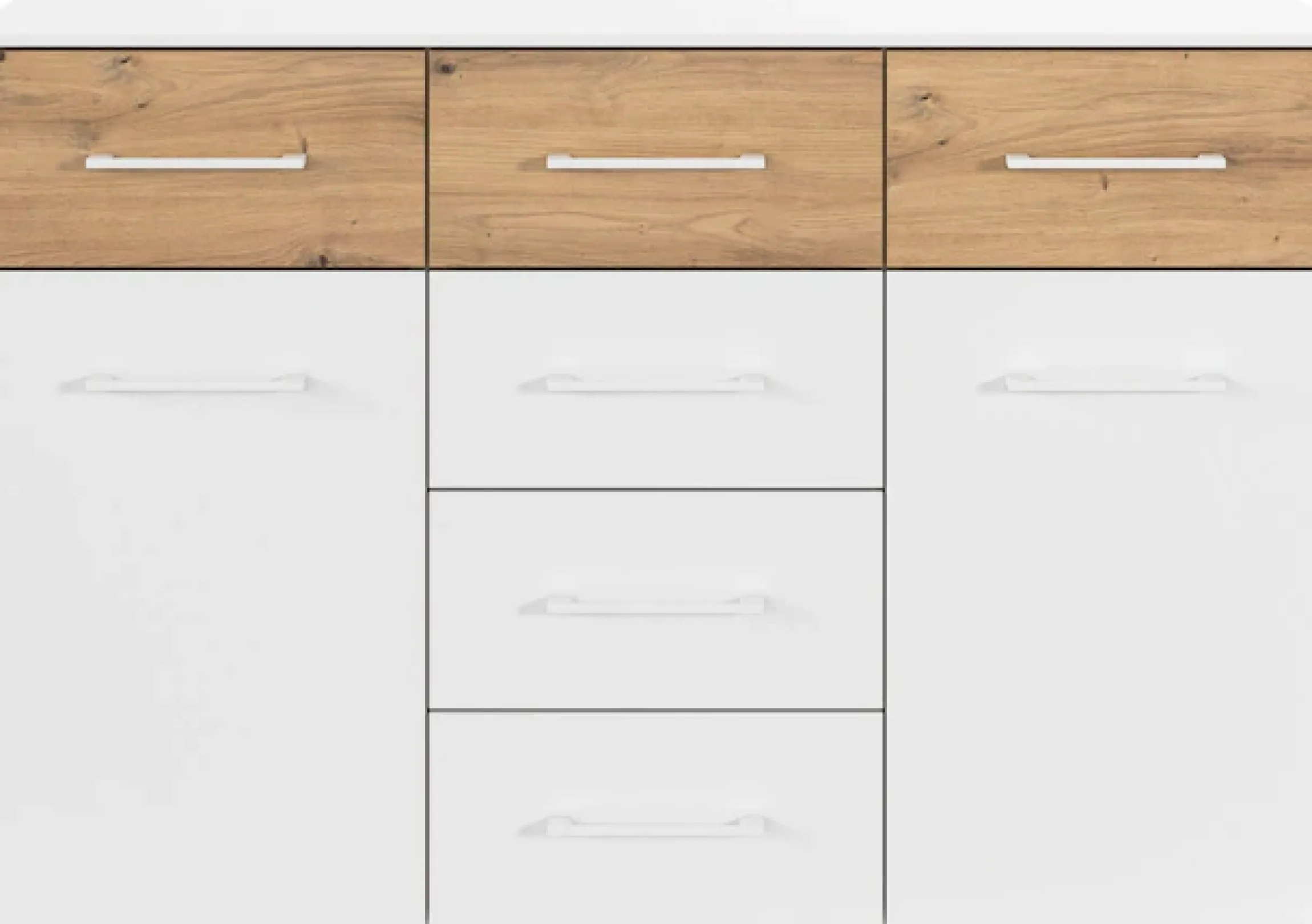 rauch Kombikommode »Sideboard Kommode Schubladenkommode Türenkommode BOSTON-EXTRA« B/H/T: 120/81/42 cm,mit 6 geräumigen Schubladen, Einlegeböden verstellbar MADE IN GERMANY