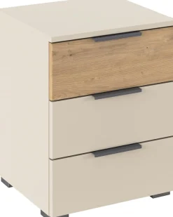 rauch Nachtkommode »Nachttisch-Set Nachtkonsole Beistelltisch Kommode Sideboard SAJO« Set, 2 Stk. tlg. mit 3 Schubladen, obere Schublade farblich abgesetzt MADE IN GERMANY