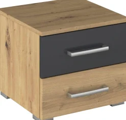rauch Nachtkommode »Nachttisch Nachtkonsole Beistelltisch Kommode Sideboard BURANO« mit farblich abgesetzter Schublade MADE IN GERMANY