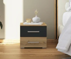 rauch Nachtkommode »Nachttisch Nachtkonsole Beistelltisch Kommode Sideboard BURANO« mit farblich abgesetzter Schublade MADE IN GERMANY