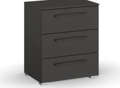 rauch Nachtkommode »Nachttisch Nachtkonsole Nachtschrank SKAT PURE« inkl. SOFT-CLOSE-FUNKTION,mit 3 Schubladen in puristischem Design MADE IN GERMANY