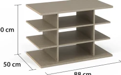 rauch Regaleinsatz »Zubehör für Rauch-Schränke Garderobe Kleiderschrank Schrank« praktische Schrankeinteilung mit 9 Fächern MADE IN GERMANY