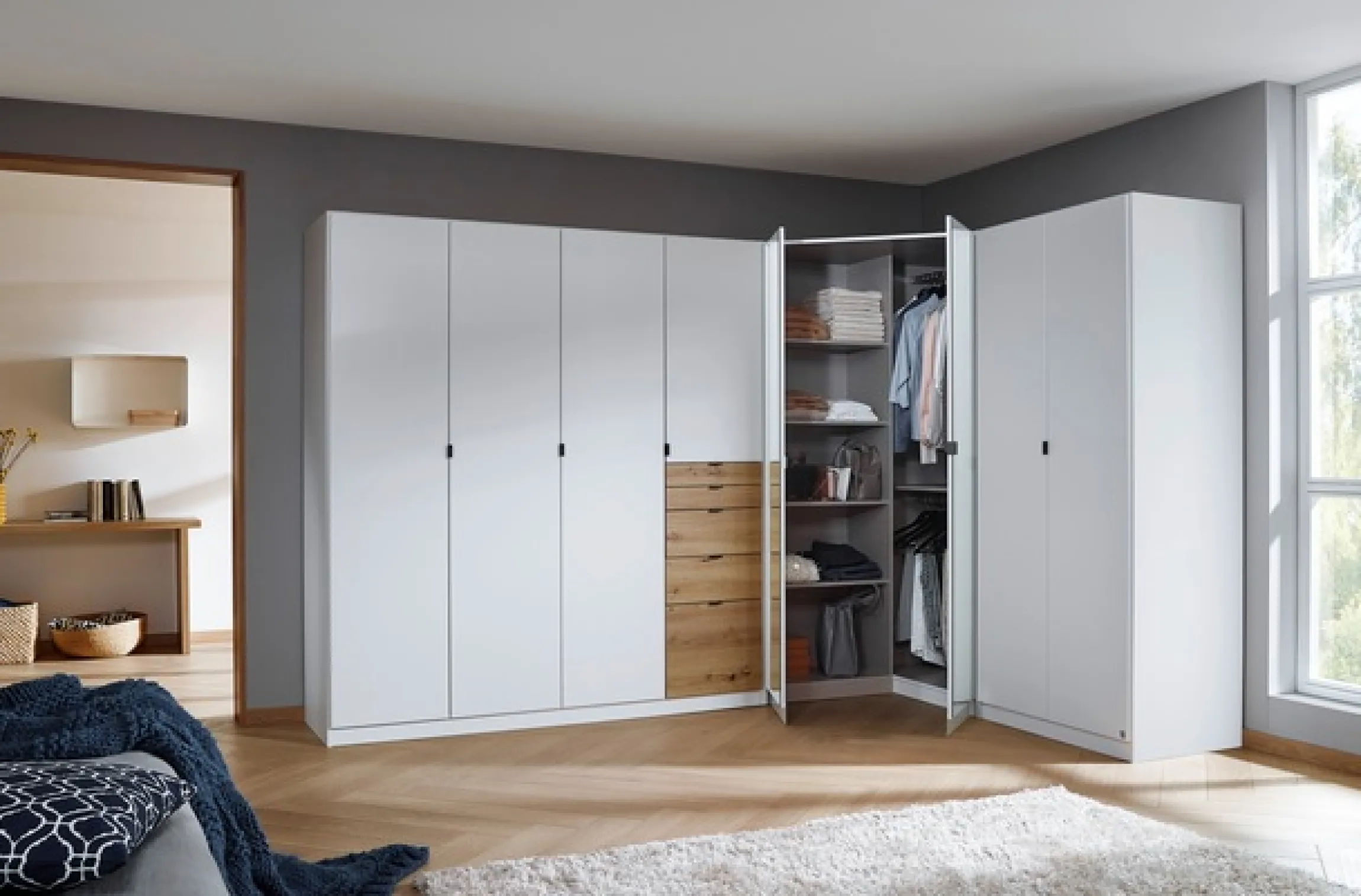 rauch Schrank-Set »Kleiderschrank Schrank Garderobe Wäscheschrank Ankleide ONTARIO« Set, Größe 298x208 cm,