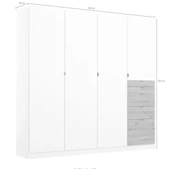 rauch Schrank-Set »Kleiderschrank Schrank Garderobe Wäscheschrank Ankleide ONTARIO« Set, Größe 298x208 cm,