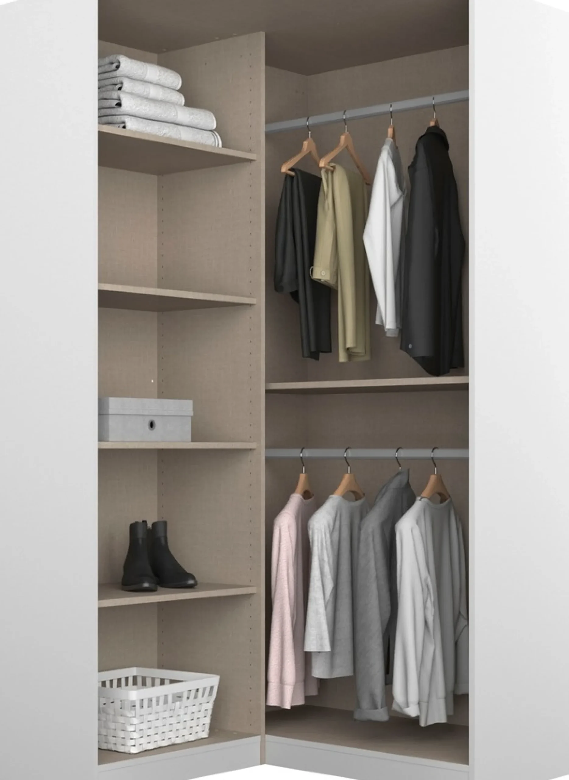 rauch Schrank-Set »Kleiderschrank Schrank Garderobe Wäscheschrank Ankleide ONTARIO« Set, Größe 298x208 cm,