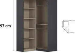 rauch Schrank-Set »Kleiderschrank Schrank Garderobe Garderobenschrank Eckschrank HOMBURG« Set,