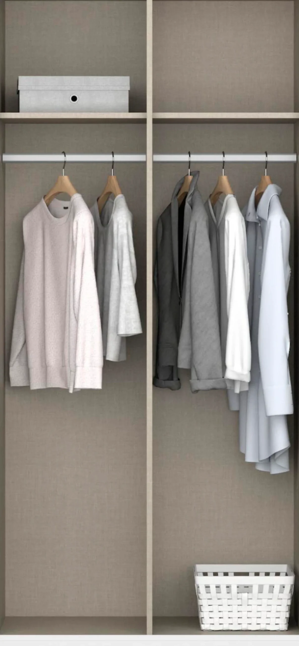 rauch Schrank-Set »Kleiderschrank Schrank Garderobe Wäscheschrank Ankleide NIDDA« Set, Größe 253x208 cm,