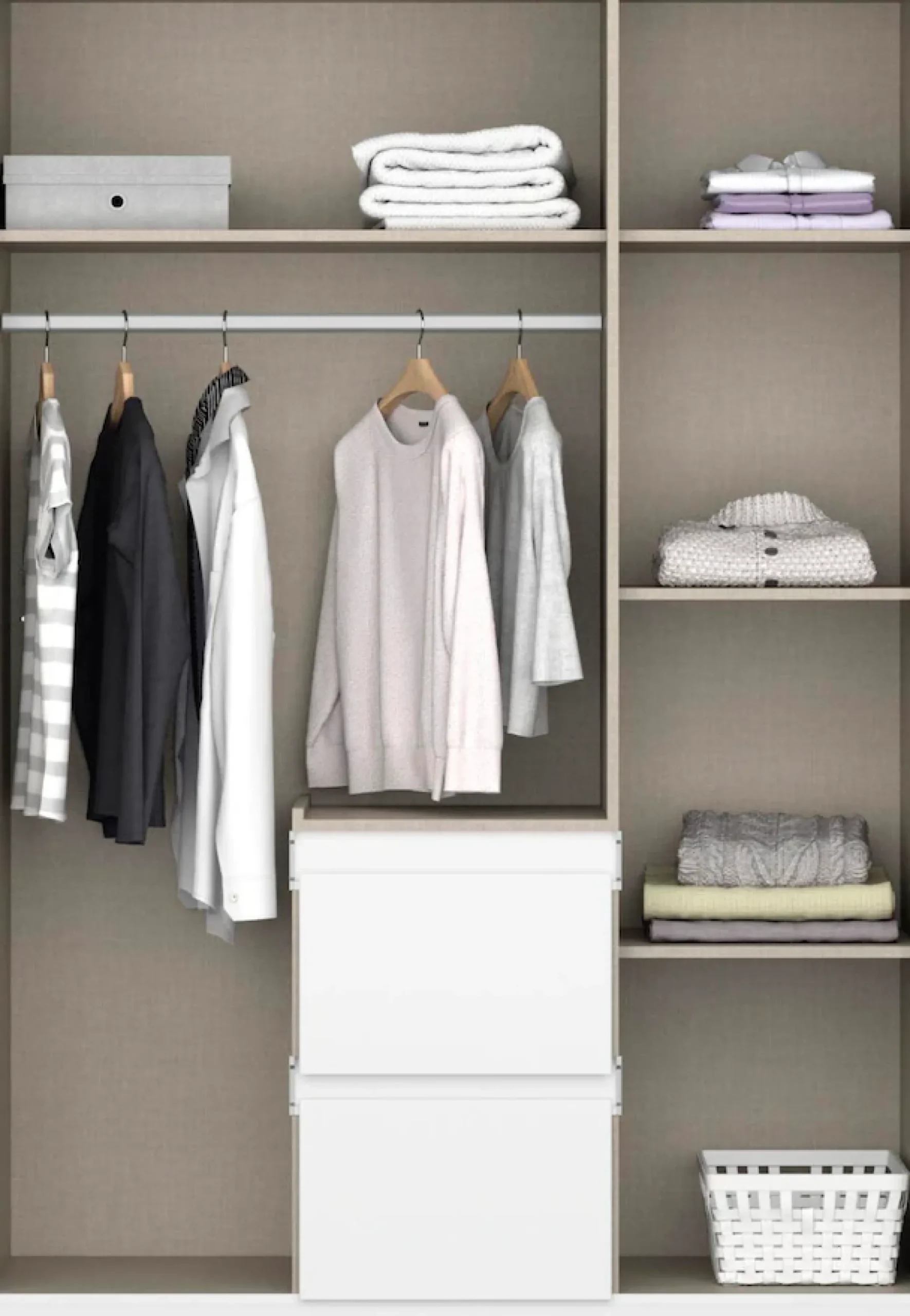 rauch Schrank-Set »Kleiderschrank Schrank Garderobe Wäscheschrank Ankleide NIDDA« Set, Größe 253x208 cm,
