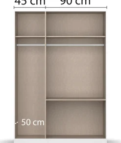 rauch Schrank-Set »Kleiderschrank Schrank Garderobe Wäscheschrank COSTA Größe 208x253 cm« Set, in 3 Ausstattungen BASIC/CLASSIC/PREMIUM, 3 Stk. tlg.