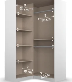 rauch Schrank-Set »Kleiderschrank Schrank Garderobe Wäscheschrank COSTA Größe 208x253 cm« Set, in 3 Ausstattungen BASIC/CLASSIC/PREMIUM, 3 Stk. tlg.
