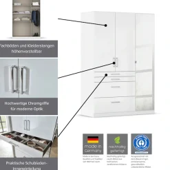rauch Schrank-Set »Kleiderschrank Schrank Garderobe Garderobenschrank Eckschrank HOMBURG« Set,