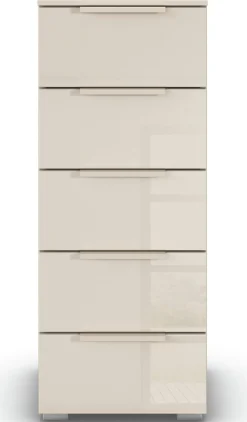 rauch Schubkastenkommode »Highboard Sideboard Kommode MONTCLAR Frontauswahl Dekor/Hochglanz/Glas« in 2 Breiten: 40 oder 80 cm / Höhe 100 cm, inkl. Soft-Close-Funktion,mit 5 geräumigen Schubladen, viele Griffvarianten MADE IN GERMANY