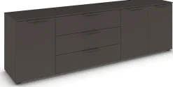 rauch Schubkastenkommode »Kommode Türkommode Sideboard Kombikommode FLIPP« Breite 200 cm mit 2 Einlegeböden,3-türig mit3 Schubladen und Soft-Close-Funktion