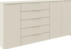 rauch Schubkastenkommode »Kommode Türkommode Sideboard Kombikommode FLIPP« Breite 200 cm mit 4 Einlegeböden,3-türig mit5 Schubladen und Soft-Close-Funktion