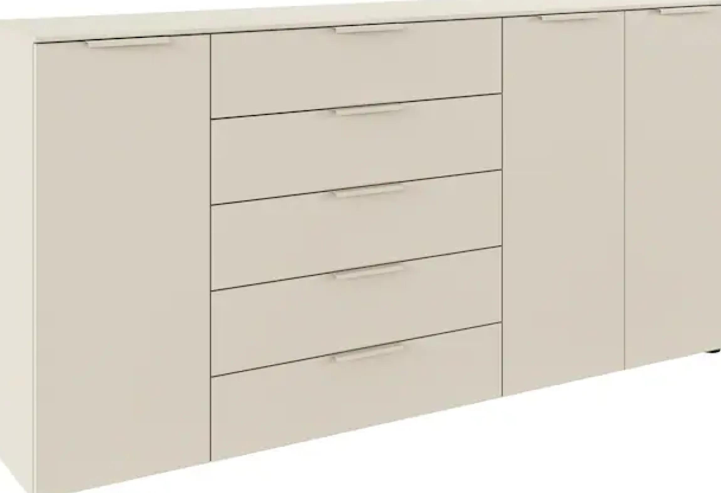 rauch Schubkastenkommode »Kommode Türkommode Sideboard Kombikommode FLIPP« Breite 200 cm mit 4 Einlegeböden,3-türig mit5 Schubladen und Soft-Close-Funktion
