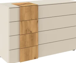 rauch Schubkastenkommode »Sideboard Kommode Schubladenkommode KONA« Breite 120 cm, Höhe 81 cm,Absetzung Asteiche massiv, inkl. SOFT-CLOSE-FUNKTION MADE IN GERMANY