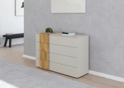 rauch Schubkastenkommode »Sideboard Kommode Schubladenkommode KONA« Breite 120 cm, Höhe 81 cm,Absetzung Asteiche massiv, inkl. SOFT-CLOSE-FUNKTION MADE IN GERMANY