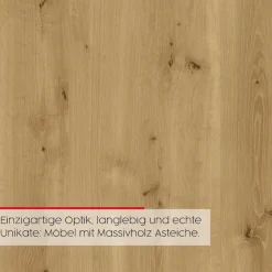 rauch Schubkastenkommode »Sideboard Kommode Schubladenkommode KONA« Breite 120 cm, Höhe 81 cm,Absetzung Asteiche massiv, inkl. SOFT-CLOSE-FUNKTION MADE IN GERMANY