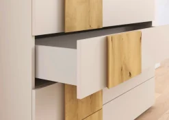 rauch Schubkastenkommode »Sideboard Kommode Schubladenkommode KONA« Breite 120 cm, Höhe 81 cm,Absetzung Asteiche massiv, inkl. SOFT-CLOSE-FUNKTION MADE IN GERMANY