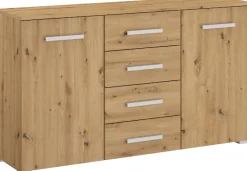rauch Schubkastenkommode »Sideboard Kommode Kombikommode KOLUNA mit Dekorfront« Breite 120 cm mit moderner Dekorfront,vier große Schubladen, mit insgesamt 4 Einlegeböden MADE IN GERMANY