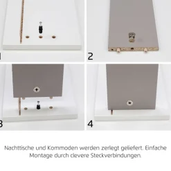 rauch Schubkastenkommode »Sideboard Kommode Kombikommode KOLUNA mit Dekorfront« Breite 120 cm mit moderner Dekorfront,vier große Schubladen, mit insgesamt 4 Einlegeböden MADE IN GERMANY