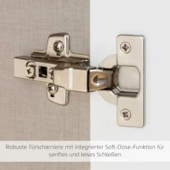 rauch Schubkastenkommode »Sideboard Kommode Kombikommode KOLUNA mit Glasfront« Breite 120 cm mit hochwertiger Glasfront,vier große Schubladen, mit insgesamt 4 Einlegeböden MADE IN GERMANY
