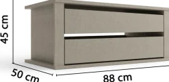 rauch Schubladeneinsatz »Schubladeneinsatz Zubehör Rauch-Kleiderschränke ORANGE« mit Selbsteinzug und Dämpfung,mit 2 Schubladen und Metallauszügen, Breite 88 cm, Tiefe 50 cm