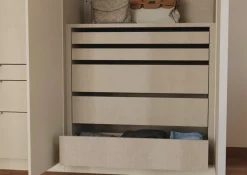 rauch Schubladeneinsatz »Zubehör für Rauch-Schränke Garderobe Kleiderschrank Schrank« mit 5 Schubladen, Breite 88 cm, Tiefe 45 cm, MADE IN GERMANY