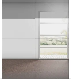 rauch Schwebetürenschrank »Kleiderschrank Schrank Garderobe Schlafzimmerschrank SCALE-FYRA« edle Türen viergeteilt Front Spiegel-Mix viele Farben MADE IN GERMANY
