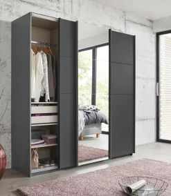 rauch Schwebetürenschrank »Kleiderschrank Schrank Garderobe Wäscheschrank KEPAN« inkl. Schubladen-Einsatz und extra Einlegeböden MADE IN GERMANY
