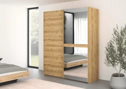 rauch Schwebetürenschrank »Kleiderschrank Schrank Garderobe Schlafzimmerschrank SCALE-LINE« edle Optik mit Bauchbinde in Korpusfarbe mit Spiegel MADE IN GERMANY